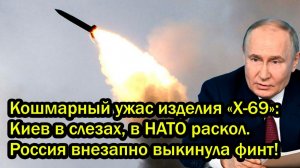 Кошмарный ужас изделия Х-69 Киев в слезах в НАТО раскол Россия внезапно выкинула финт