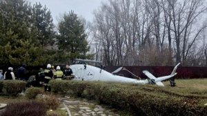 В Уфе при опрокидывании частного вертолета пострадал человек