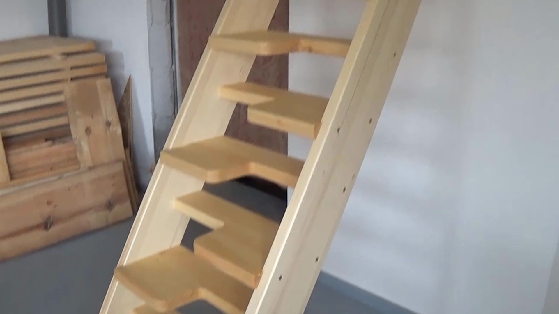 Изготовление лестницы гусиный шаг в деталях.