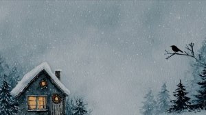 снежинки тихо падают