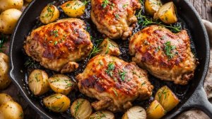 Куриные бедра на сковороде! Вкуснее, чем в духовке! Вкусный и быстрый ужин для семьи‼