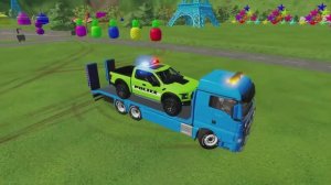 МУЛЬТИК ПРО ПОЛИЦЕЙСКИЕ МАШИНКИ. Сирена виу-виу, Едем с полицией.