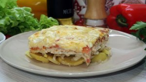 Мясо по-французски из курицы и картофеля в духовке