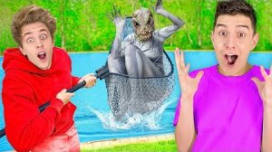 Охота на ОЗЕРНОГО МОНСТРА ! *Мы ПОЙМАЛИ Его* ! А4