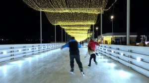 В Коломенском открыли самый протяженный каток в Европе.