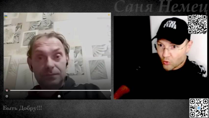 УКР Недоблогер-Бандеровец зигует!!! смотреть онлайн