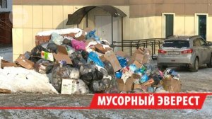 Гора из мусора образовалась в центре Иркутска