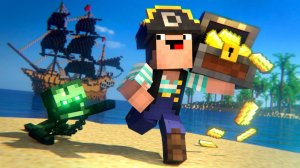 СУМАСШЕДШИЙ ПИРАТ (ПОЛНЫЙ ФИЛЬМ) (Майнкрафт анимация)