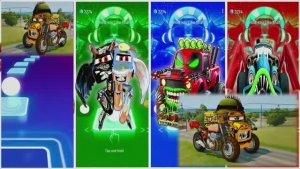 Грузовик против пожарной машины в ритме Coffin Dance — битва мультяшных аватаров под взрывную музыку