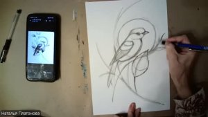 Река среди гор ч3  Птица на ветке ч1