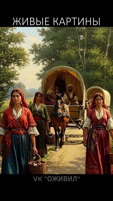 Цыганский табор. Оживляем картины русских художников