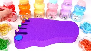 Кинетический песок. Лепим из песка. АСМР видео для детей. Развивающие мультики. Моторика. Поделки