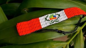 Браслет  из бисера на ткацком станке