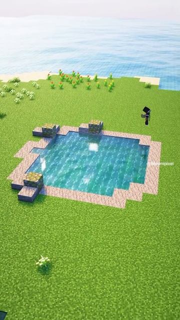 Декоративное озеро в майнкрафт смотреть онлайн