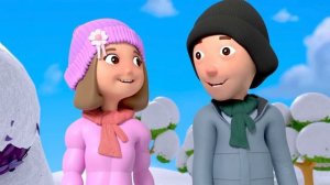 Neve, neve vieni giù ☃️❄️ Canzoni Inverno Bambini  Pupazzo di neve e slitta | HeyKids Italiano