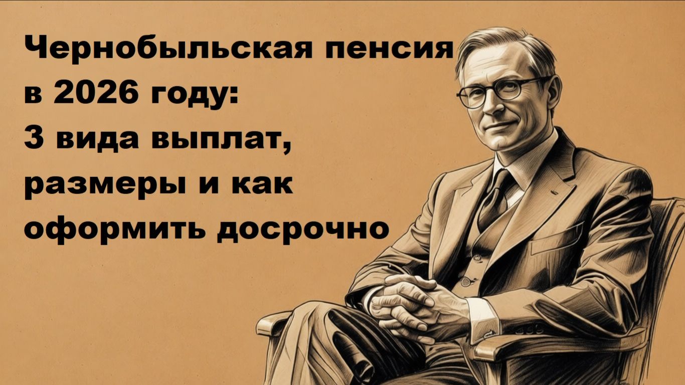 Пенсия чернобыльцам в 2026 году