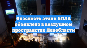 Опасность атаки БПЛА объявлена в воздушном пространстве Ленобласти