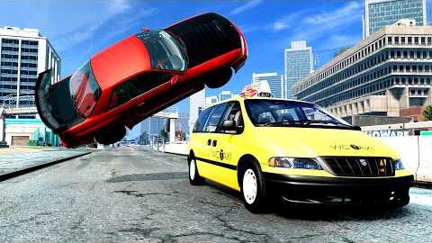 ДТП на высокой скорости — BeamNG Drive / CrashBoomPunk