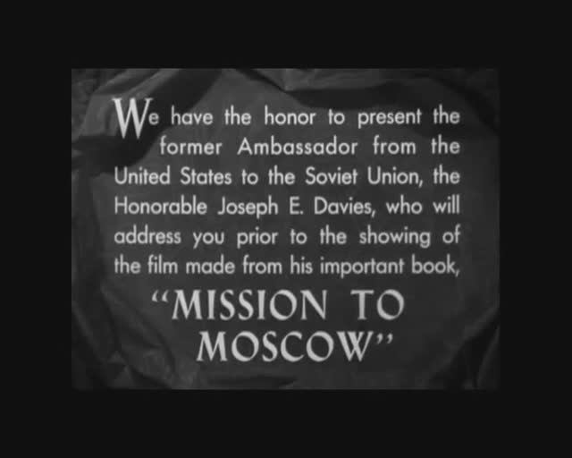«МИССИЯ в МОСКВУ» Оскар. Правда о СССР глазами посла США