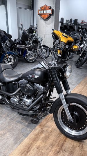 2011 HD Fat Boy Black Denim