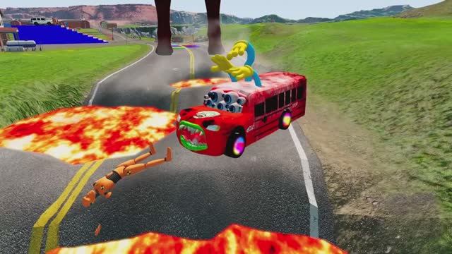 Мультфильм про приколы с машинками: лава и смех.