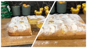 Пирог с мандаринами, простой рецепт