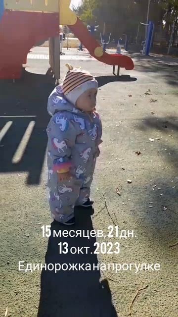 14 мес.,21 дн.На прогулке Единорожка(13 окт.2023).mp4