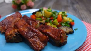 Идеальные свиные ребрышки в духовке! Мягкие и сочные, легко готовятся. Простой рецепт.