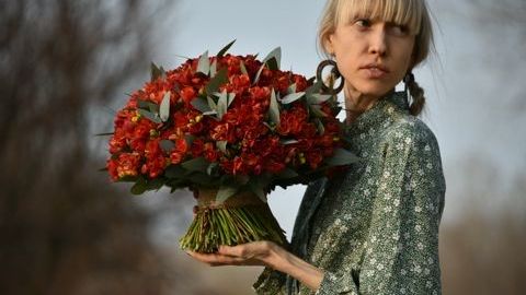 201 фрезия. Букет с максимальным количеством стеблей