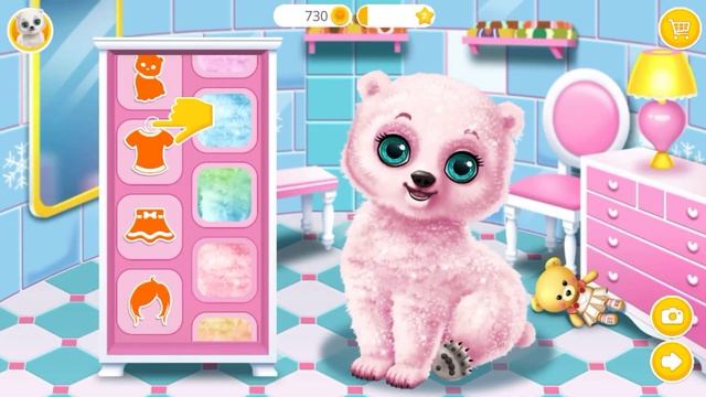 Играем в Северных ЖИВОТНЫХ! НЕОБЫЧНЫЙ ПИТОМЕЦ СЕВЕРНЫЙ МИШКА- уход за питомцем. Мультик для детей смотреть онлайн