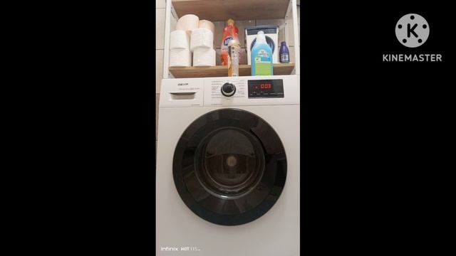 быстрая 15' 20°С 800об/мин доп.полоск. весь цикл стирка Варежков мелкой на dexp стирка №13 часть 2.