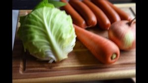 УЖИН // КАПУСТА с сосисками и сыром // Блогер Альбатрос, Анапа