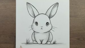 Как нарисовать Милого Кролика карандашом  поэтапно, урок рисования для начинающих