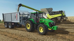 Уборка зерновых Claas Lexion 8900, John Deere 7930, Cybuchowo FS25