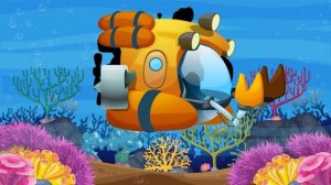 Развивающий мультфильм - Подводная лодка - Угадай по силуэту - Мультики для детей