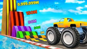 Сможет ли монстр трак проехать по лежачим полицейским в гта 5 ? - эксперимент в gta 5