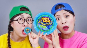 📹 Большой или маленький челлендж с едой 대왕 젤리 챌린지