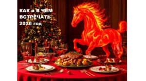 КАК и В ЧЕМ ВСТРЕЧАТЬ 2026 ГОД ? КАК ПРИВЛЕЧЬ УДАЧУ в ГОД КРАСНОЙ ОГНЕННОЙ ЛОШАДИ ?