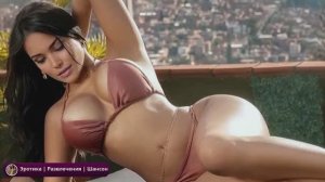 Девушка топлес с большими сиськами  18+. Эротика