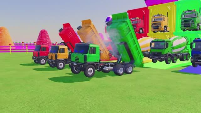 Детские мультяшки: грузовики на ферме и в городе. МУЛЬТИКИ ДЛЯ МАЛЫШЕЙ.