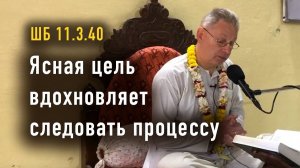 19.11.2025 - ШБ 11.3.40 - Ясная цель вдохновляет следовать процессу - Е.М. Враджендра Кумар прабху