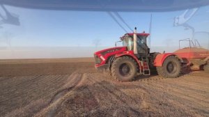 Оторвал тяговый брус, Кировец к735. Посев озимого ячменя.