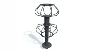 3D модель.  Радиоантенна А.  3D model Radio Antenna  A.