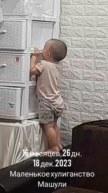 16 мес.,26 дн.Маленькое хулиганство Машули.(18 дек.2023) .mp4