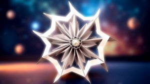 ❄️ Новогодняя снежинка из бумаги своими руками ❄️