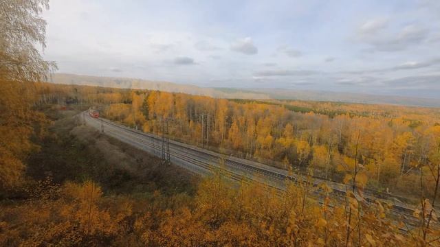 Krasnojarsk: Herbst an der Transsibirischen Eisenbahn | Zugbeobachtung in Sibirien