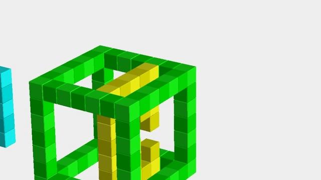 022. Головоломка "Три рамки в клетке"