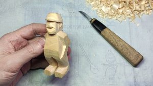 Вырезаем ... & Парень в кепке (весь процесс) / How to Carve a Little Man