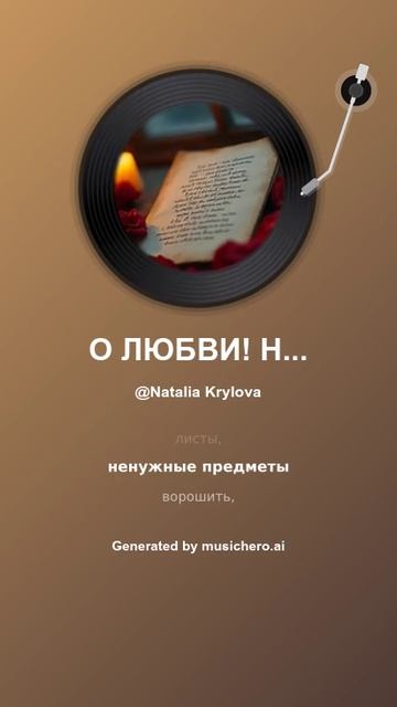 О ЛЮБВИ! На стихи Татьяны Кайсаровой . Версия 2