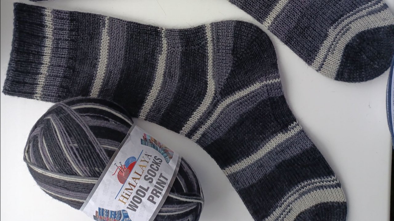 Обзор носки из Himalaya wool socks print